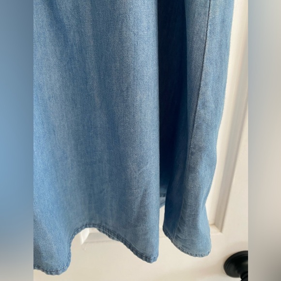 Blue Rain Denim Blue BabyDoll Dress with Bubble Sleeves Size M - Picture 2 of 8